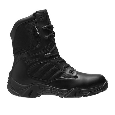 Composite toe and plate boot with side zipper